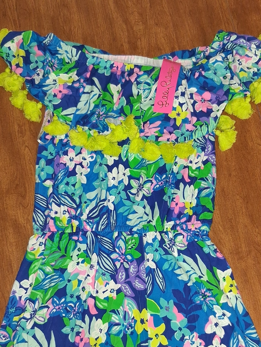 Lilly Pulitzer La Fortuna Romper (Social Sunset) Borealis Blue